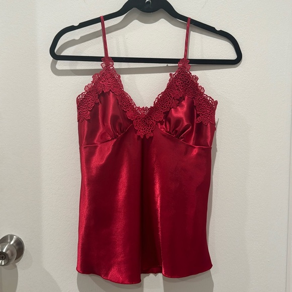 Red lace camisole L - Picture 1 of 5